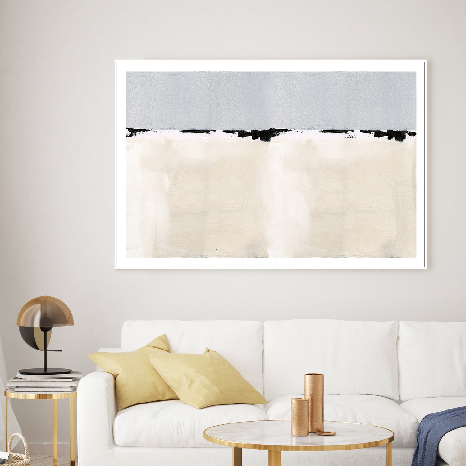 wall-art-print-canvas-poster-framed-Snowy Landscape, Style C-2