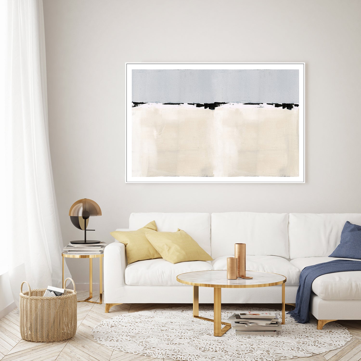 wall-art-print-canvas-poster-framed-Snowy Landscape, Style C-7