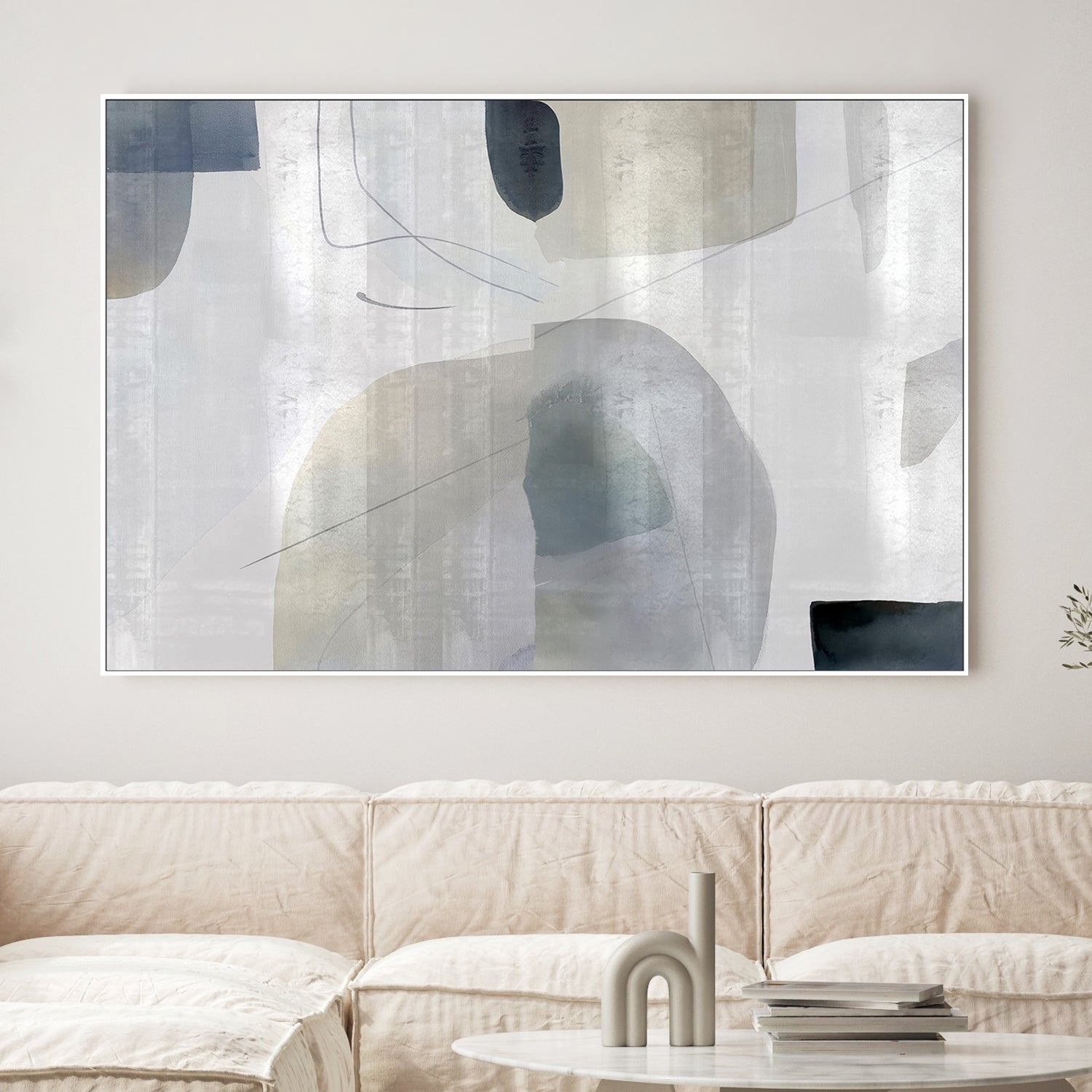 wall-art-print-canvas-poster-framed-Soft Abstract Shapes, Style A-2