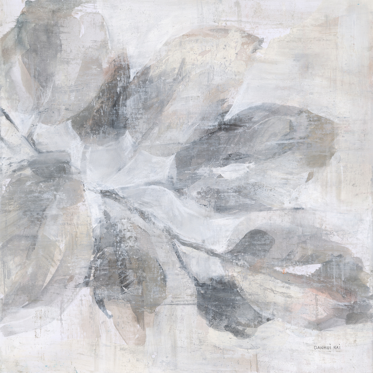 wall-art-print-canvas-poster-framed-Soft Leaves, Style A , By Danhui Nai-1