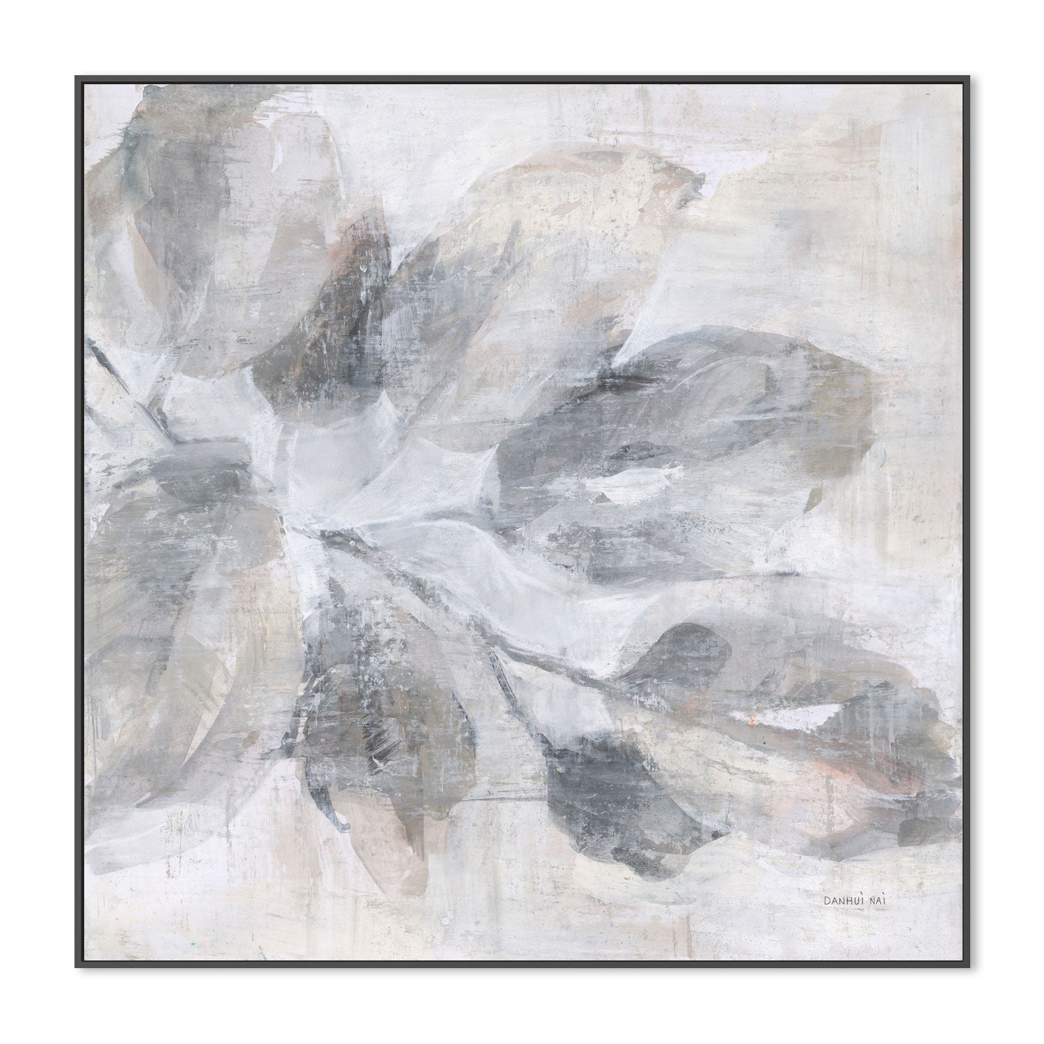 wall-art-print-canvas-poster-framed-Soft Leaves, Style A , By Danhui Nai-3
