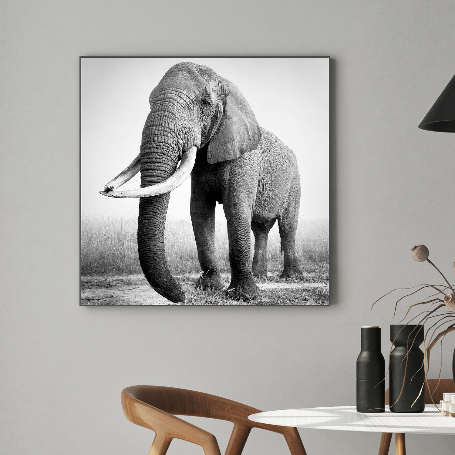 wall-art-print-canvas-poster-framed-Sophie, African elephant bull-2