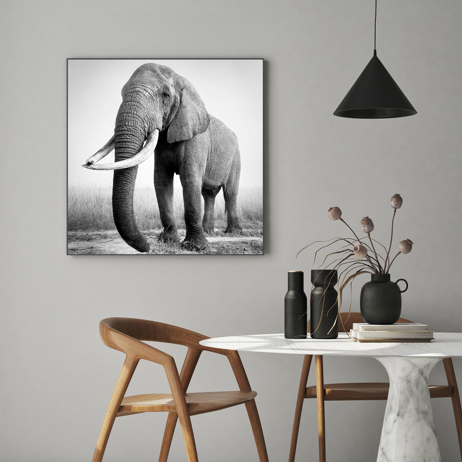 wall-art-print-canvas-poster-framed-Sophie, African elephant bull-7