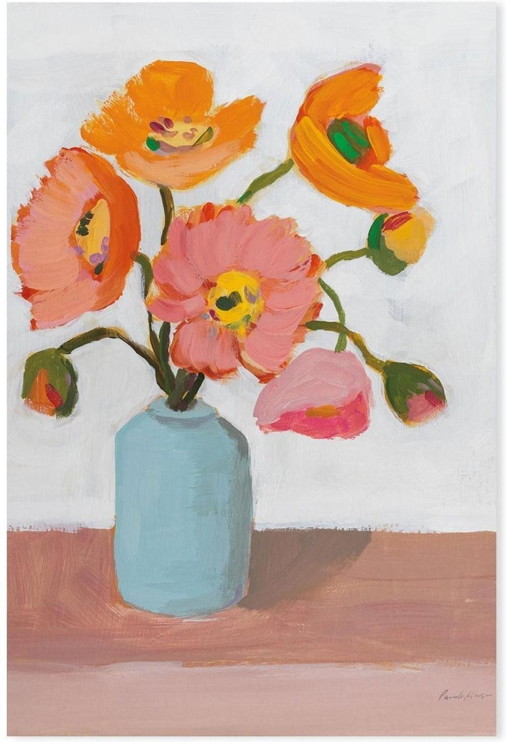 wall-art-print-canvas-poster-framed-Sorbet Poppies, Style B-by-Pamela Munger-Gioia Wall Art