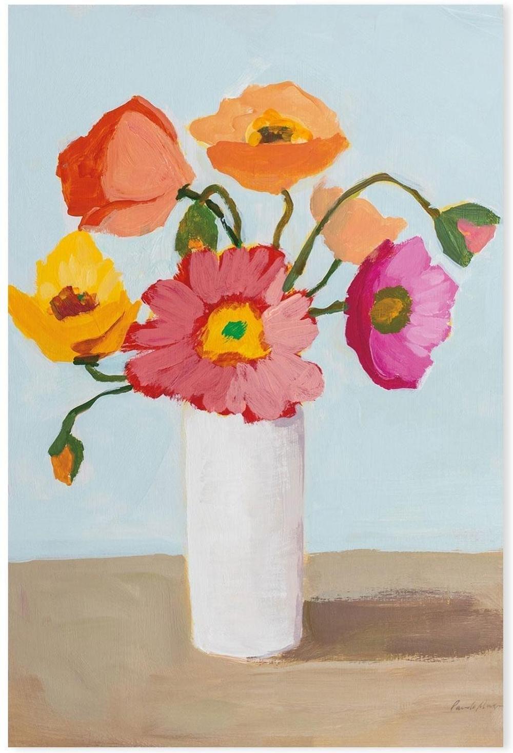 wall-art-print-canvas-poster-framed-Sorbet Poppies, Style C-by-Pamela Munger-Gioia Wall Art