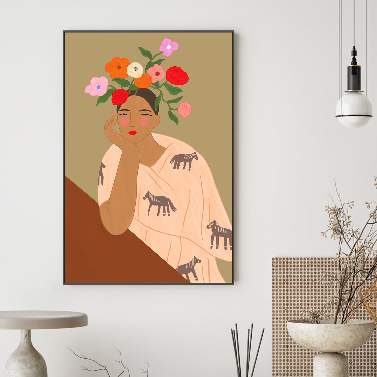 wall-art-print-canvas-poster-framed-Spanish Lady, CA , By Constanza Goeppinger-2