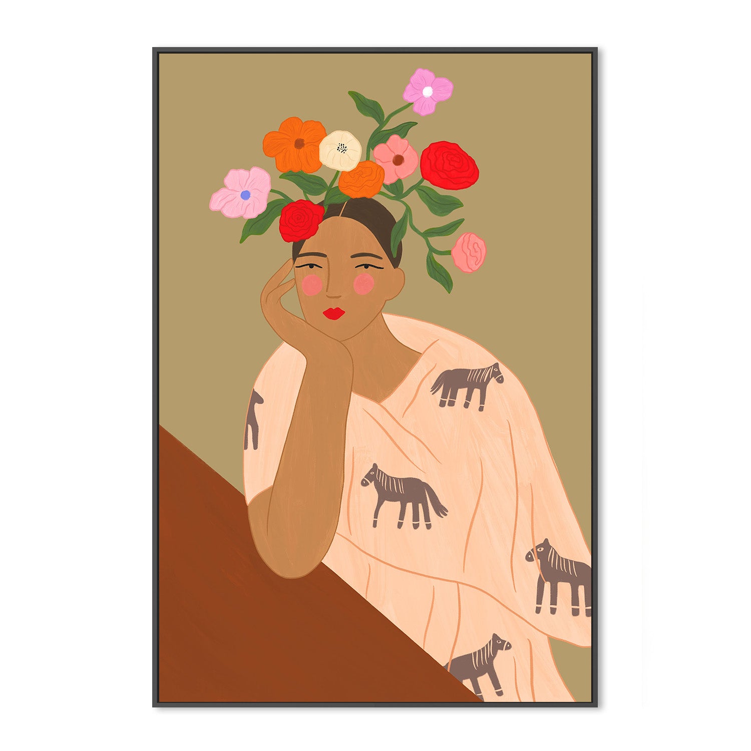 wall-art-print-canvas-poster-framed-Spanish Lady, CA , By Constanza Goeppinger-3