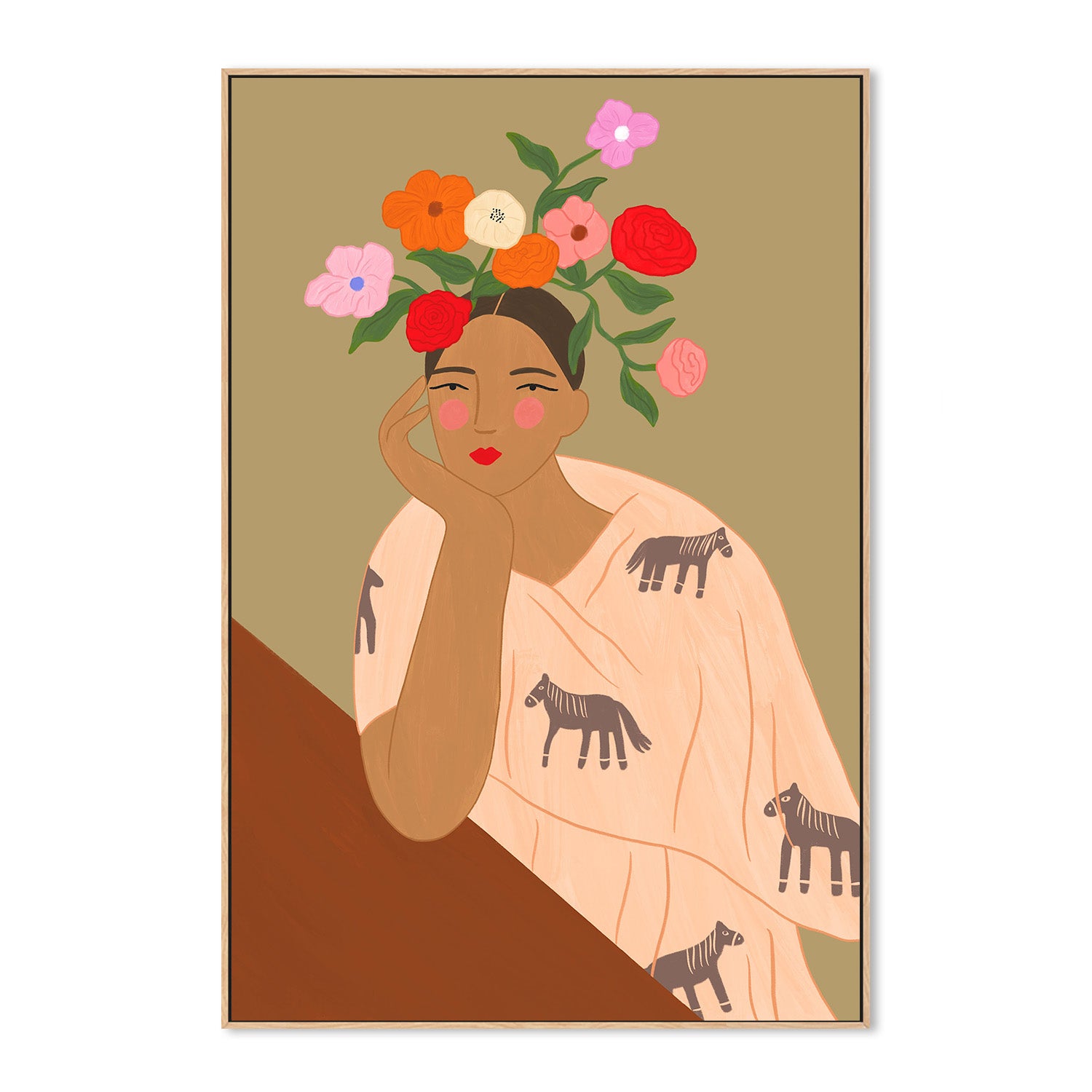 wall-art-print-canvas-poster-framed-Spanish Lady, CA , By Constanza Goeppinger-4