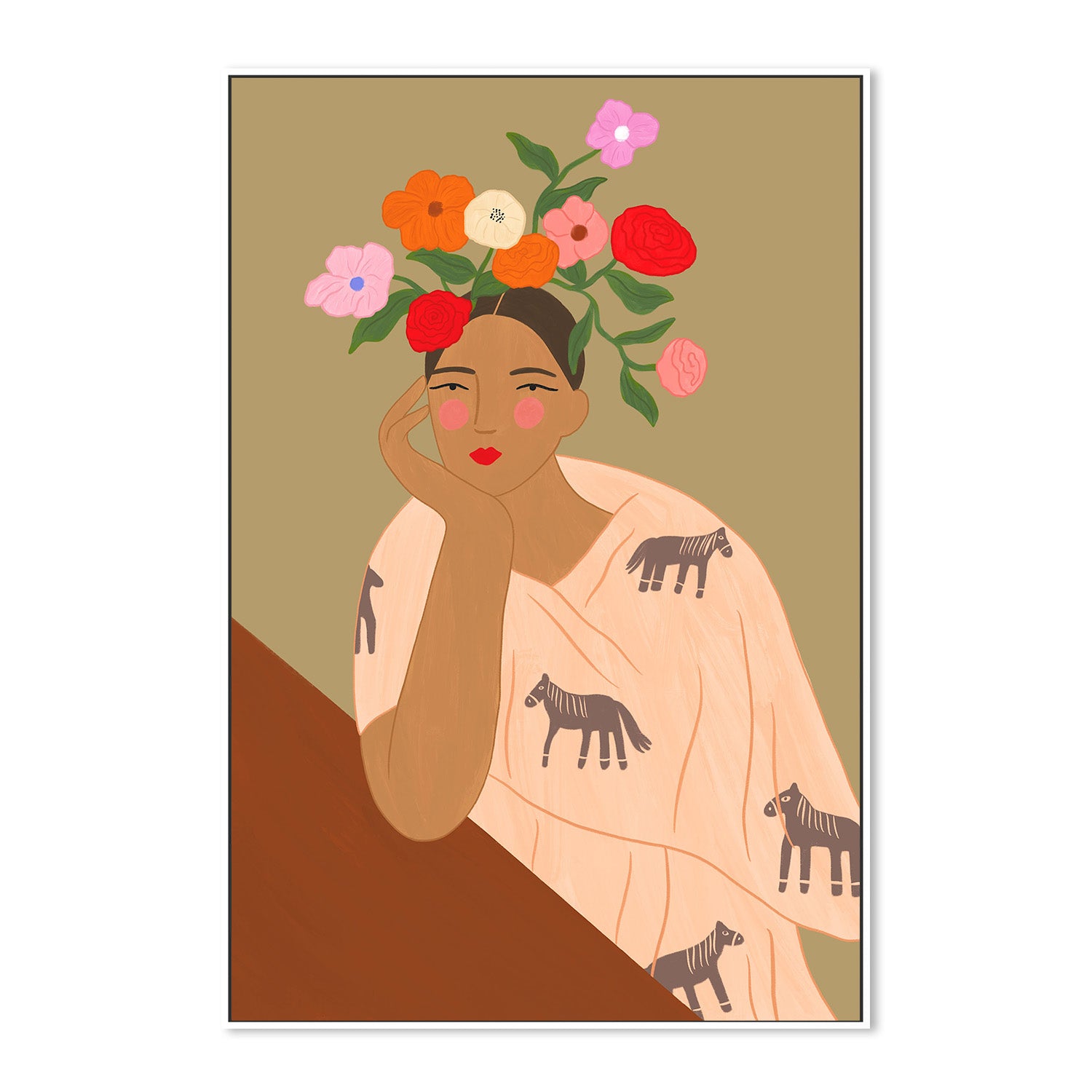 wall-art-print-canvas-poster-framed-Spanish Lady, CA , By Constanza Goeppinger-5
