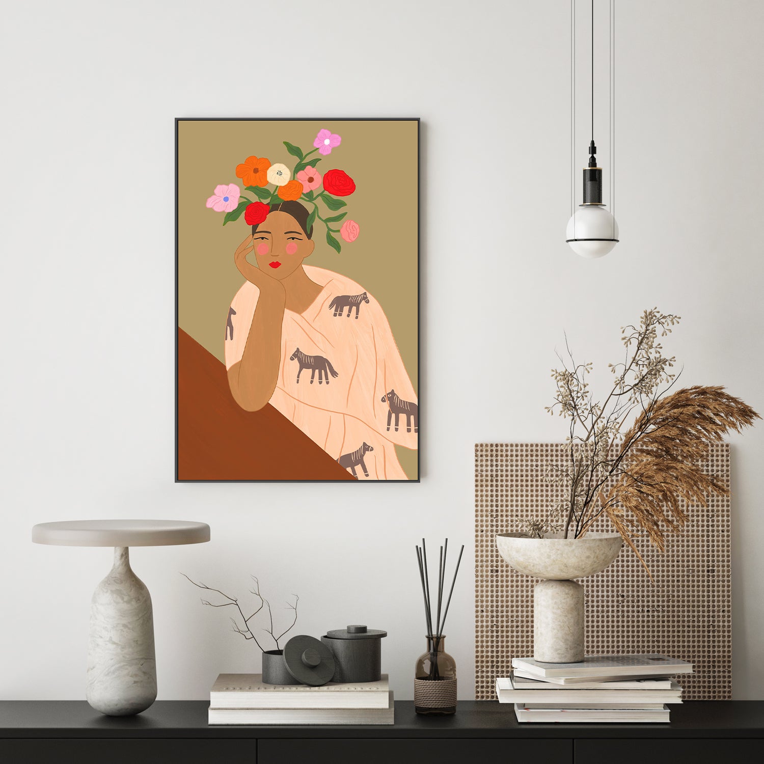 wall-art-print-canvas-poster-framed-Spanish Lady, CA , By Constanza Goeppinger-7