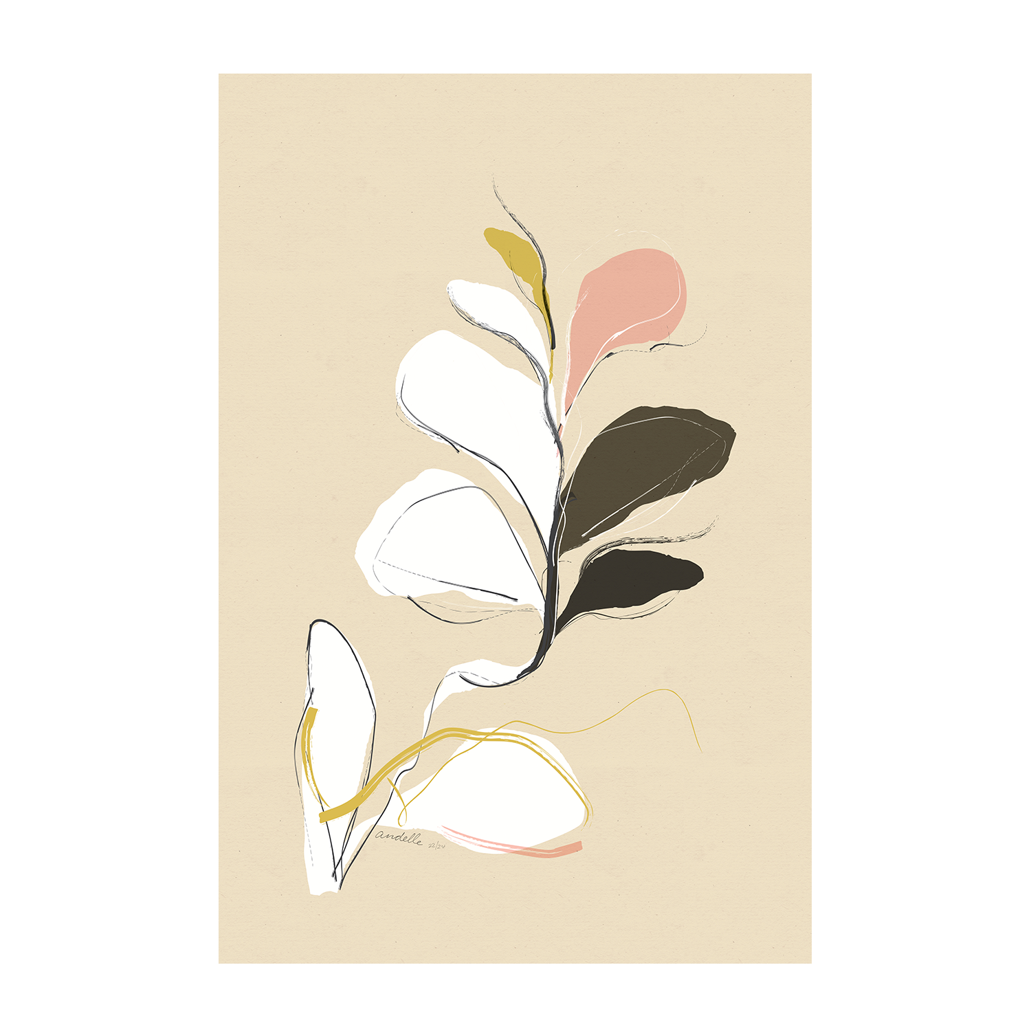 wall-art-print-canvas-poster-framed-Spring Bloom And Buds, Set Of 2 , By Andelle Art-8