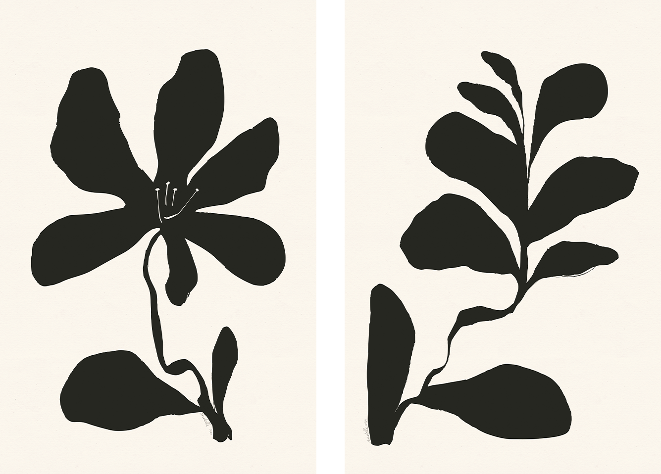 wall-art-print-canvas-poster-framed-Spring Bloom, Style A & B, Set Of 2 , By Andelle Art-1