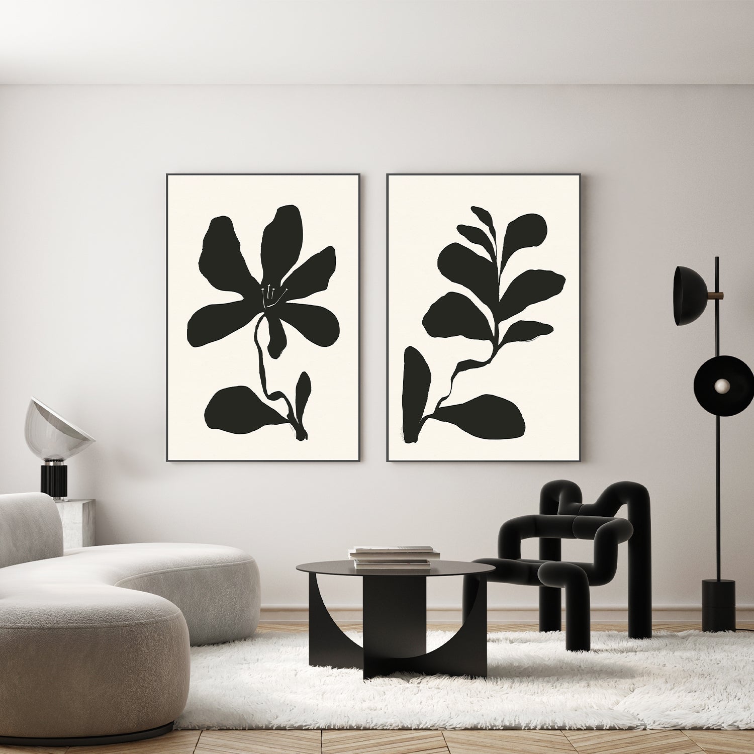 wall-art-print-canvas-poster-framed-Spring Bloom, Style A & B, Set Of 2 , By Andelle Art-7