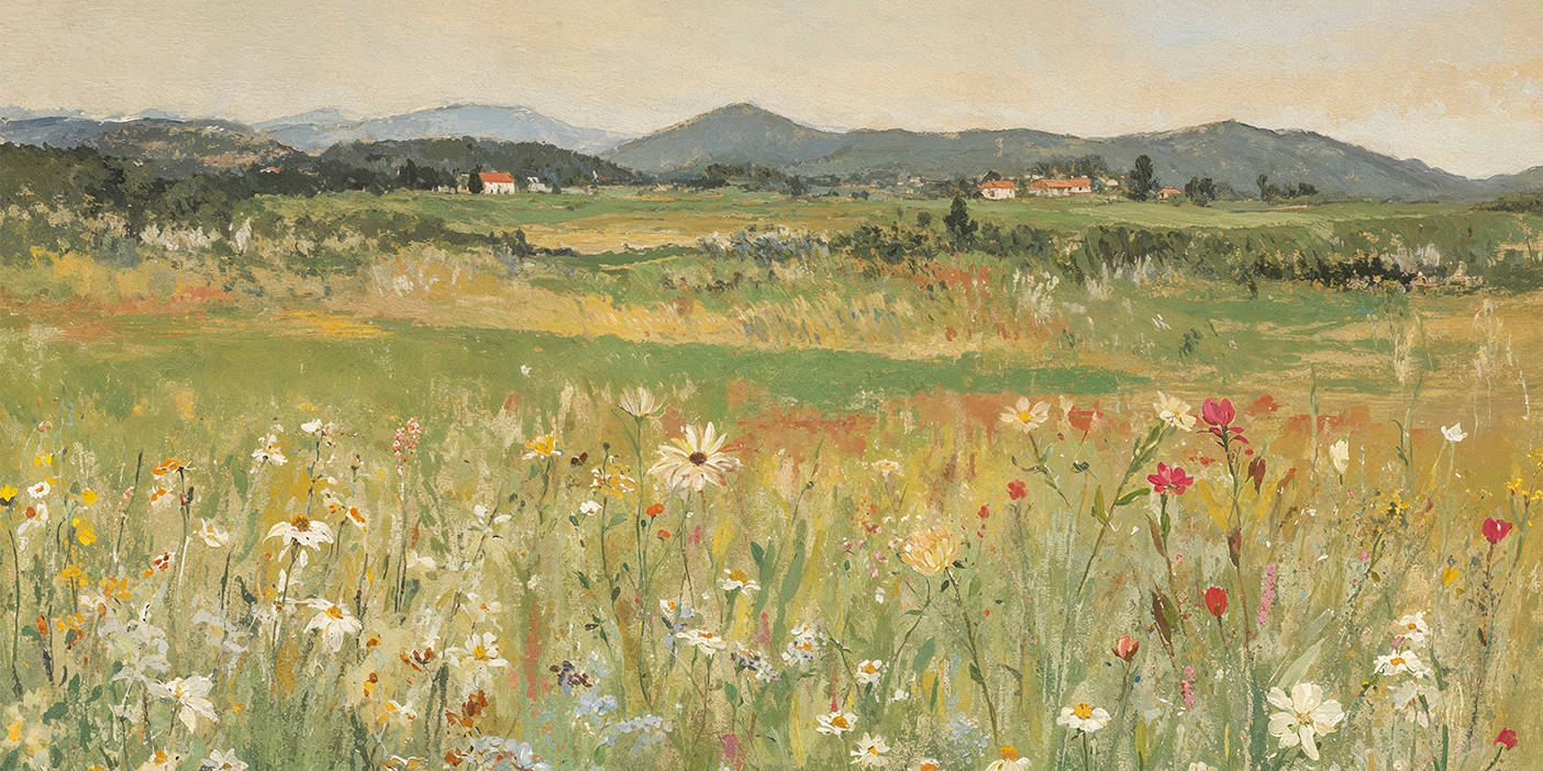 wall-art-print-canvas-poster-framed-Spring Field , By Lady Hana-1