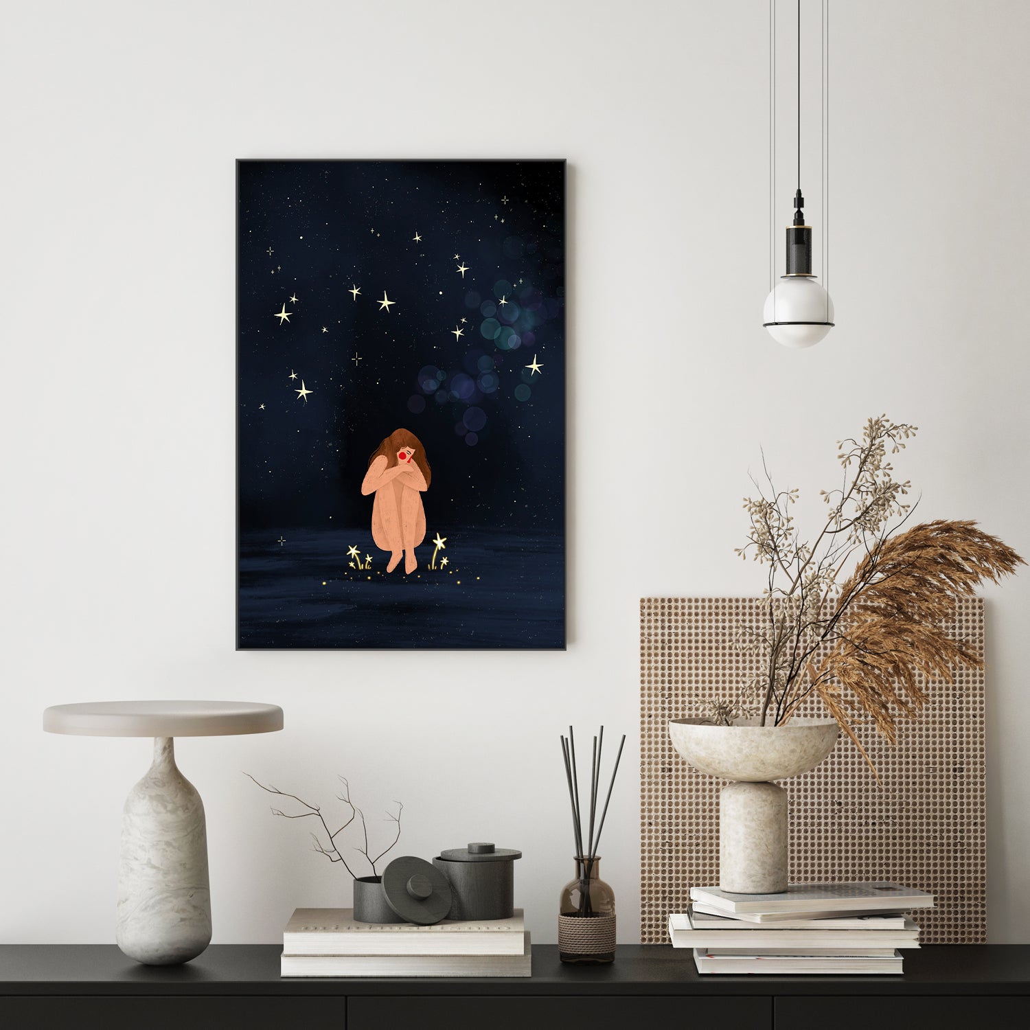 wall-art-print-canvas-poster-framed-Starlit Solitude-7