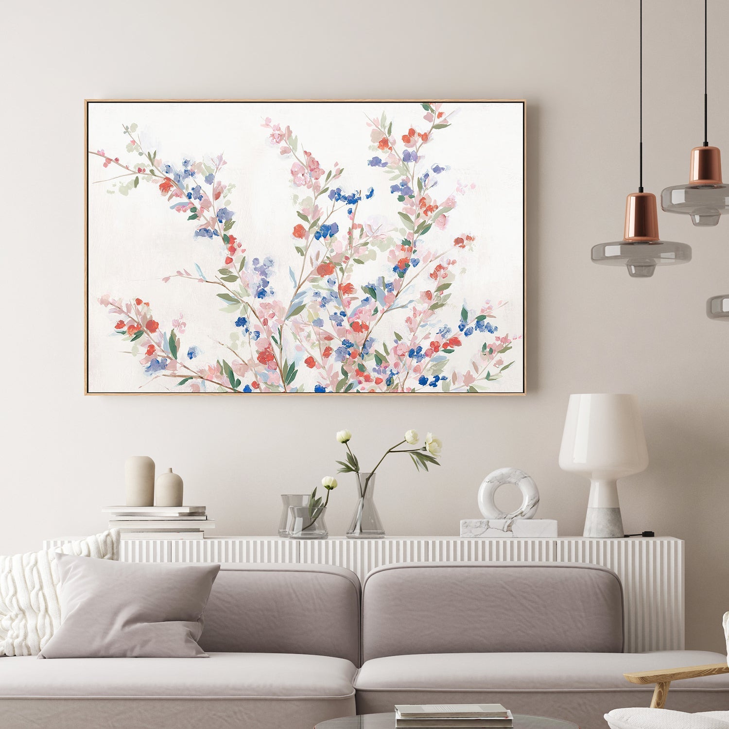 wall-art-print-canvas-poster-framed-Starry Blossoms , By Isabelle Z-2