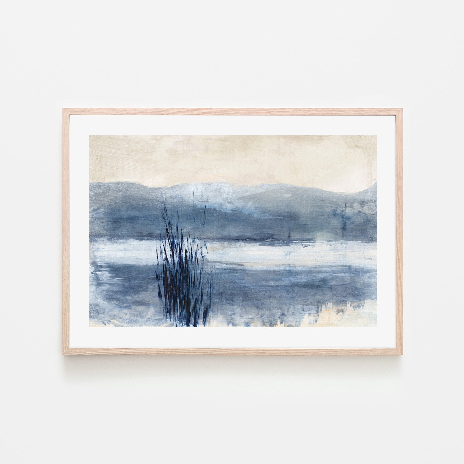 wall-art-print-canvas-poster-framed-Still Blue Water, Style A , By Maya Woods-6