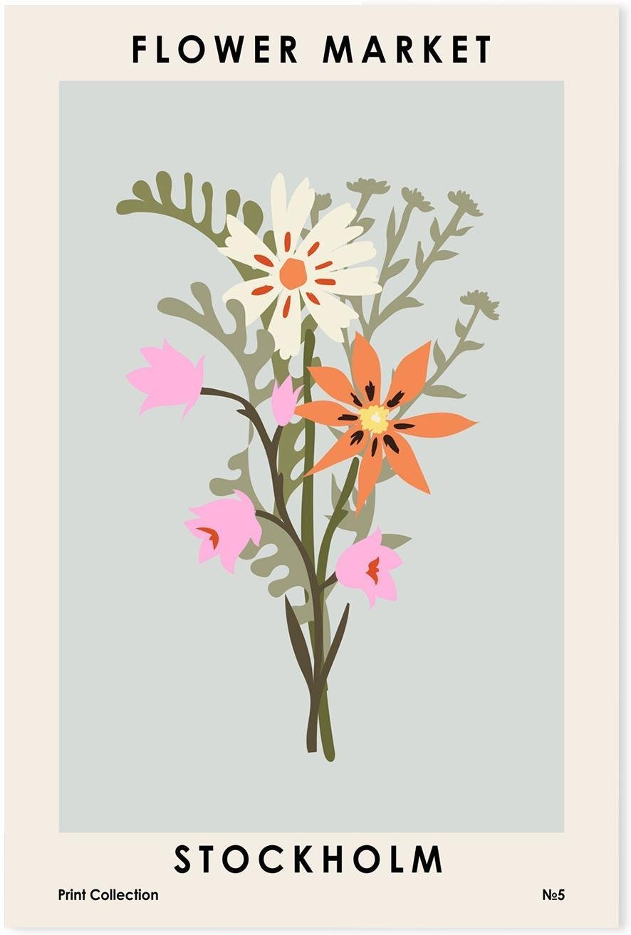 wall-art-print-canvas-poster-framed-Stockholm Flower Market-GIOIA-WALL-ART