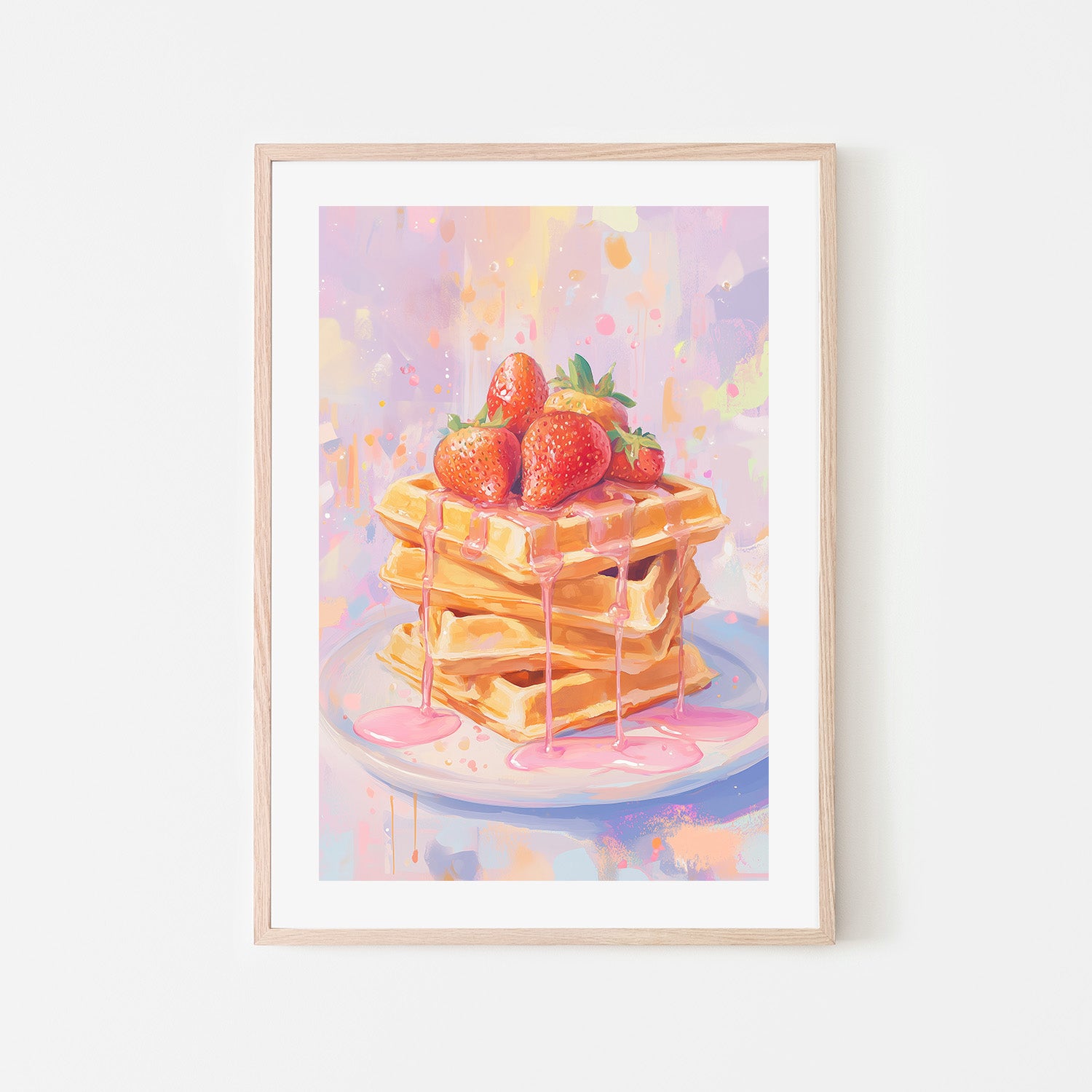 wall-art-print-canvas-poster-framed-Strawberry on Waffles , By Melloi Art-6