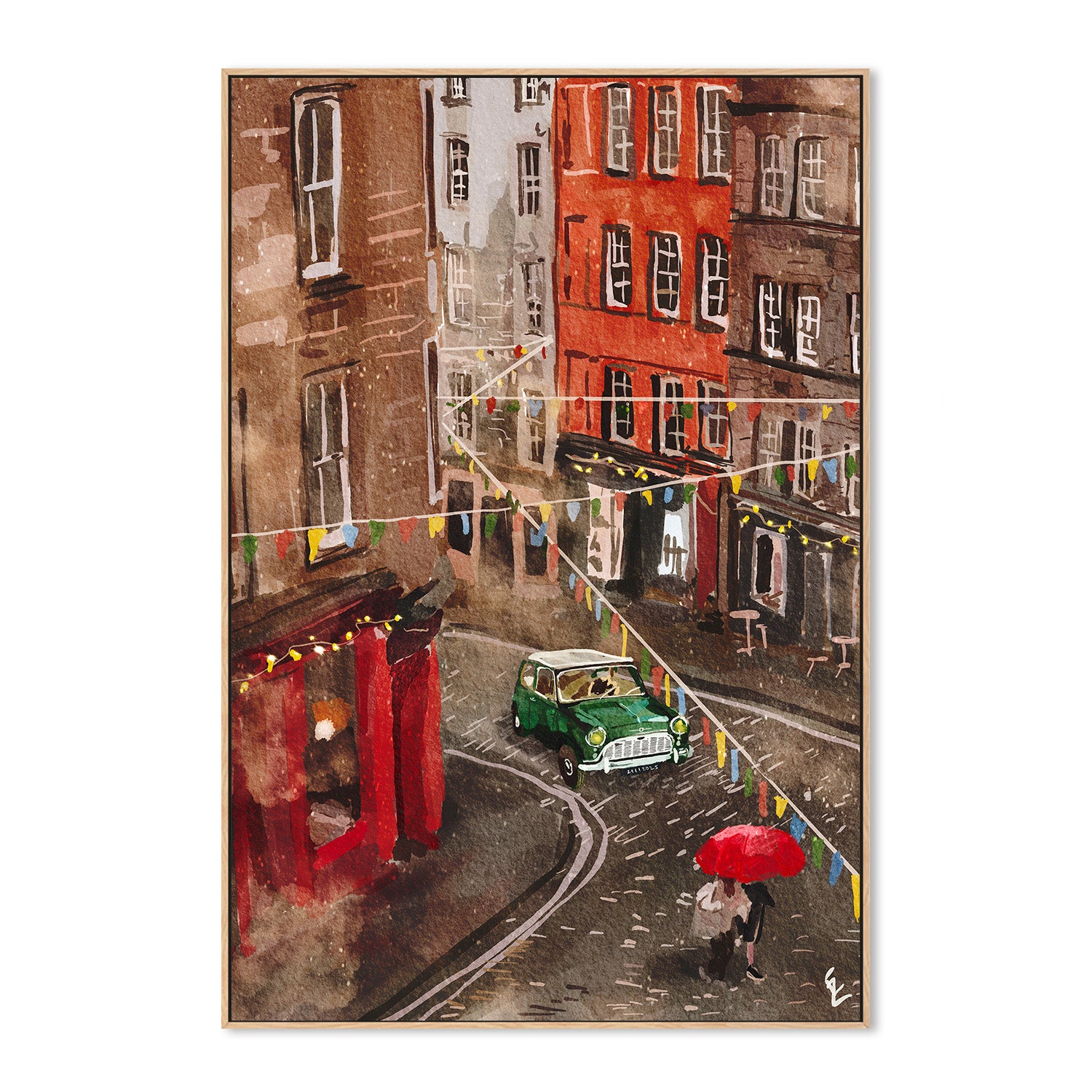 wall-art-print-canvas-poster-framed-Streets of Edinburgh-4