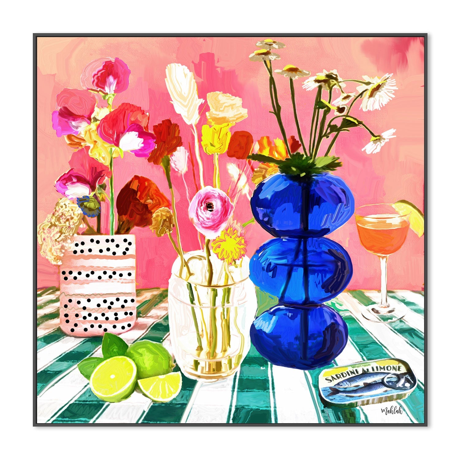 wall-art-print-canvas-poster-framed-Stripe Snack , By Inkheart Designs-3