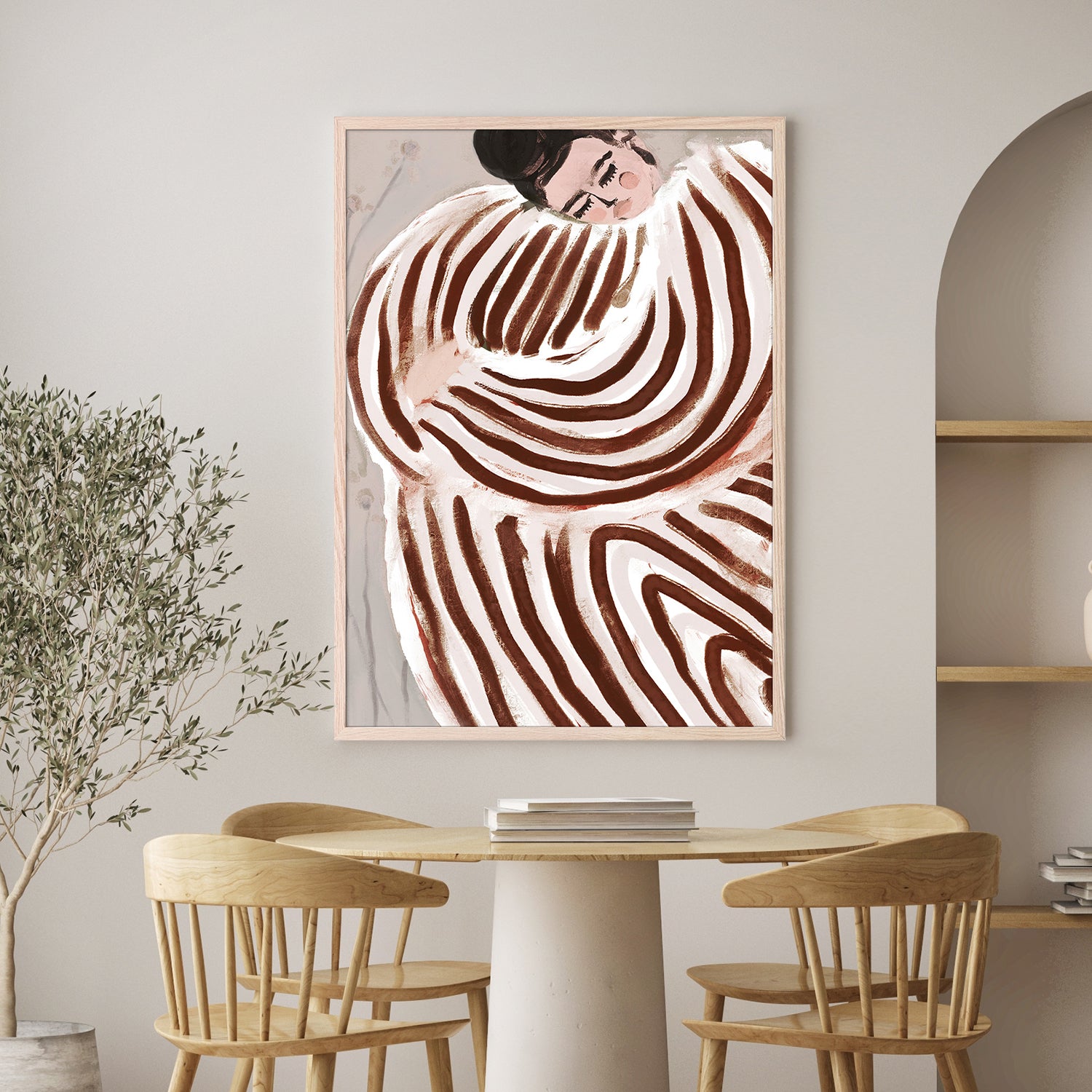 wall-art-print-canvas-poster-framed-Striped Embrace-2