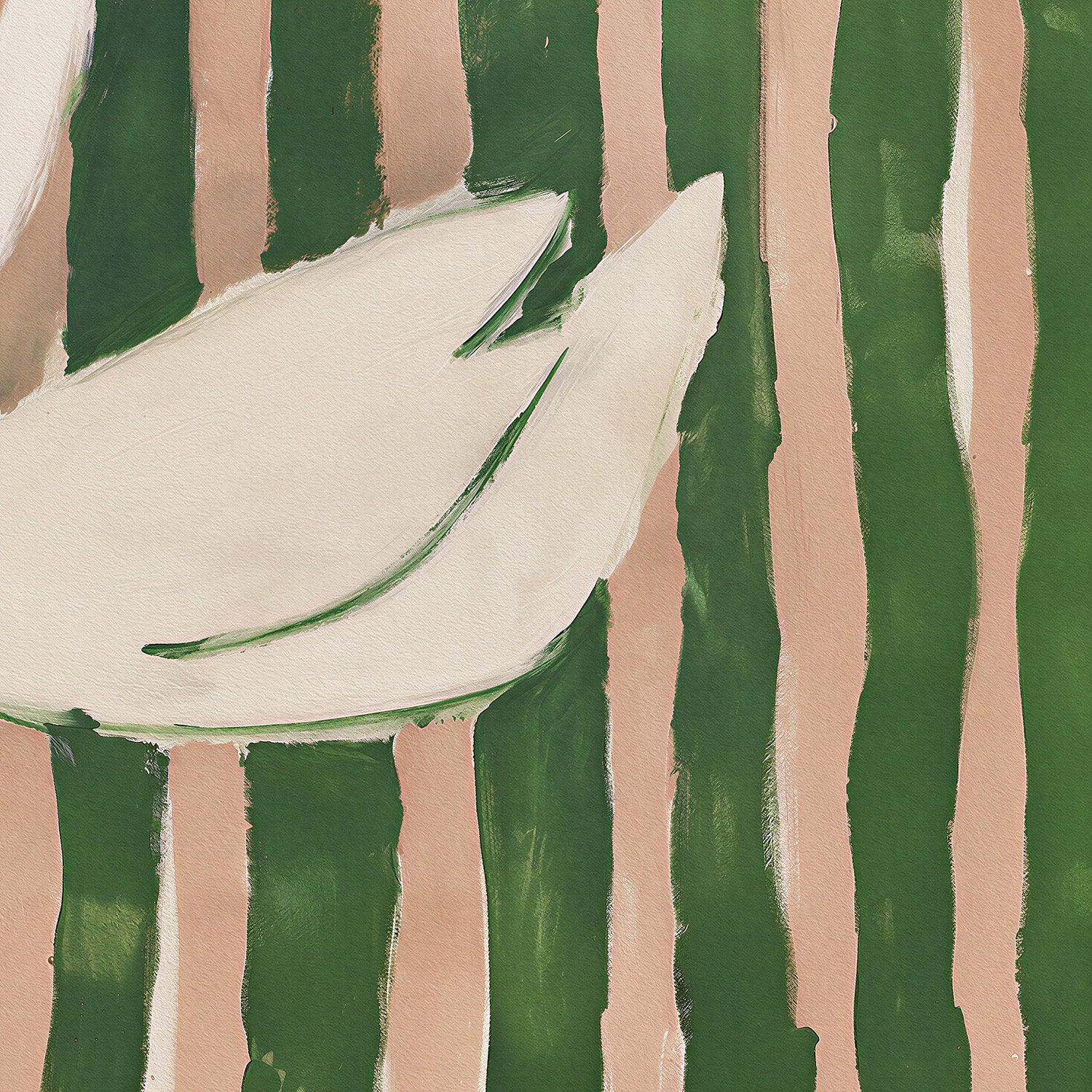 wall-art-print-canvas-poster-framed-striped swan-11