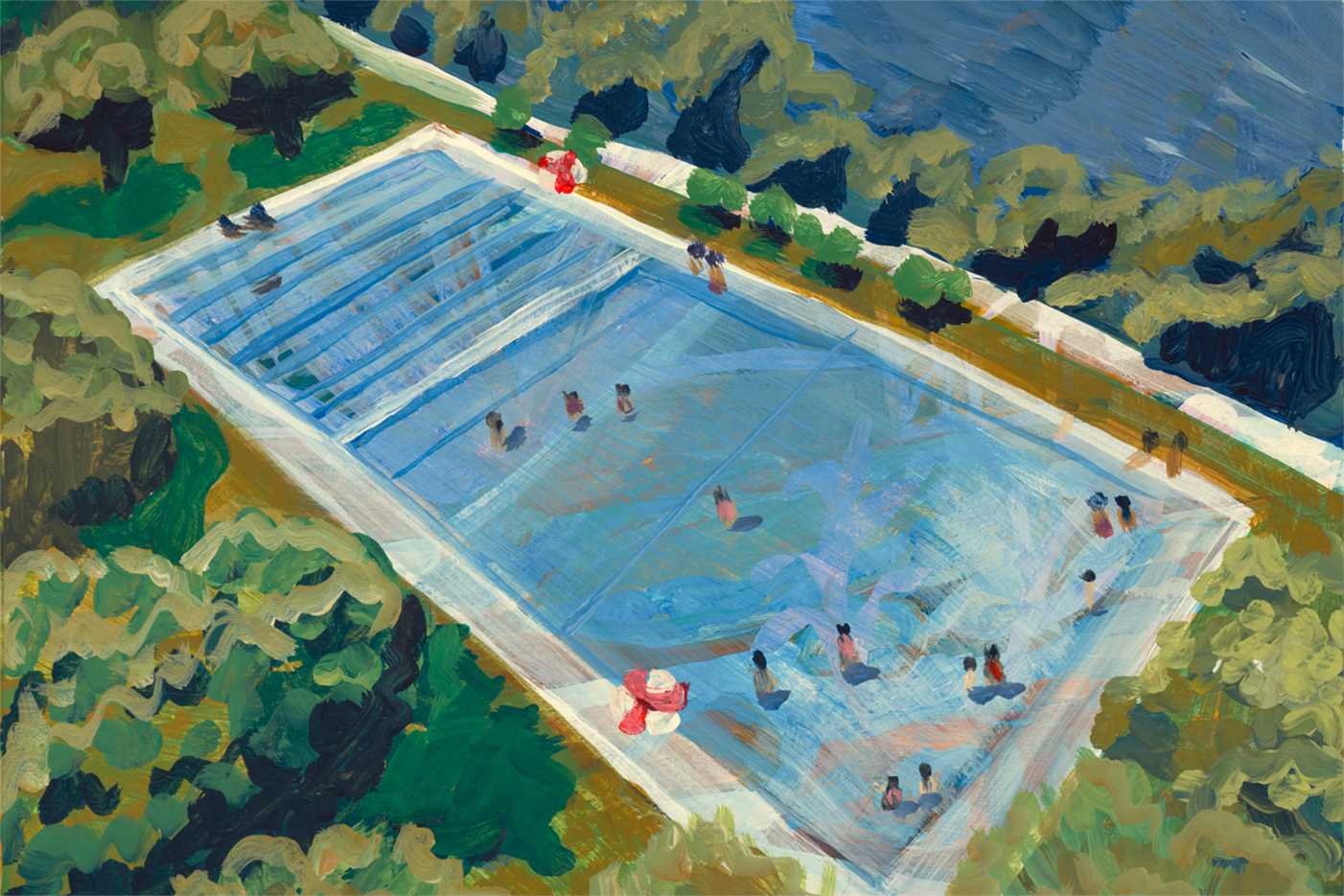 wall-art-print-canvas-poster-framed-Summer Swim , By Eleanor Baker-1