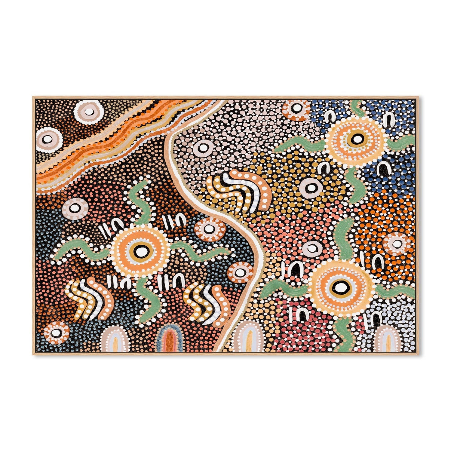 wall-art-print-canvas-poster-framed-Summertime, Style A, Earth Tones , By Tahni Derbin-GIOIA-WALL-ART
