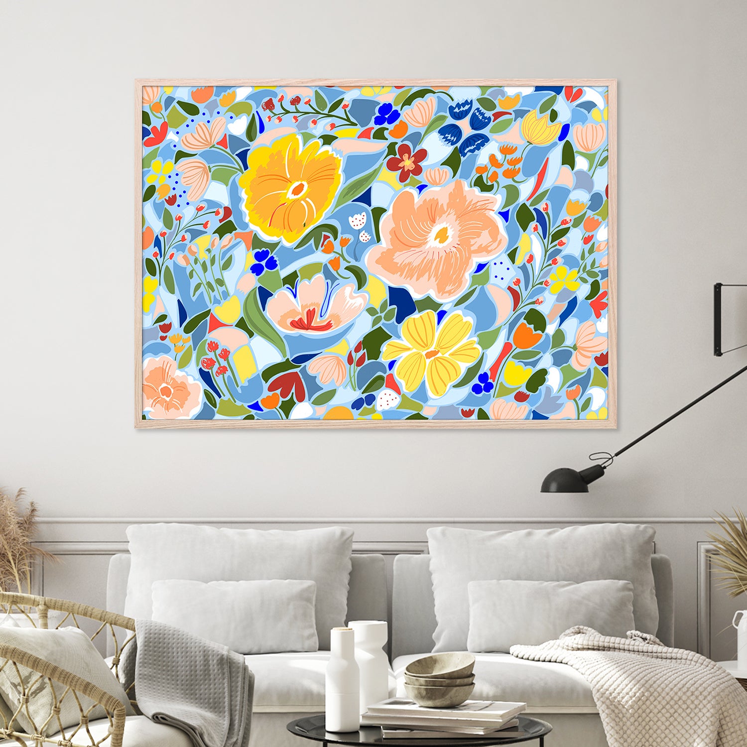 wall-art-print-canvas-poster-framed-Summery Floral-2