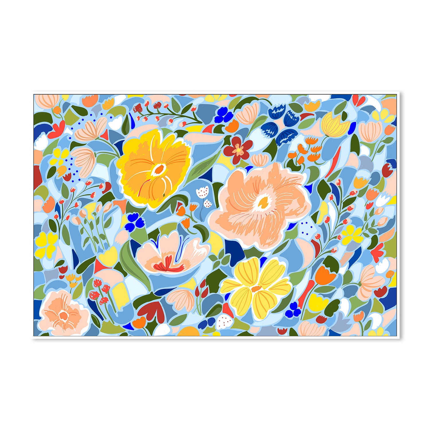 wall-art-print-canvas-poster-framed-Summery Floral-5