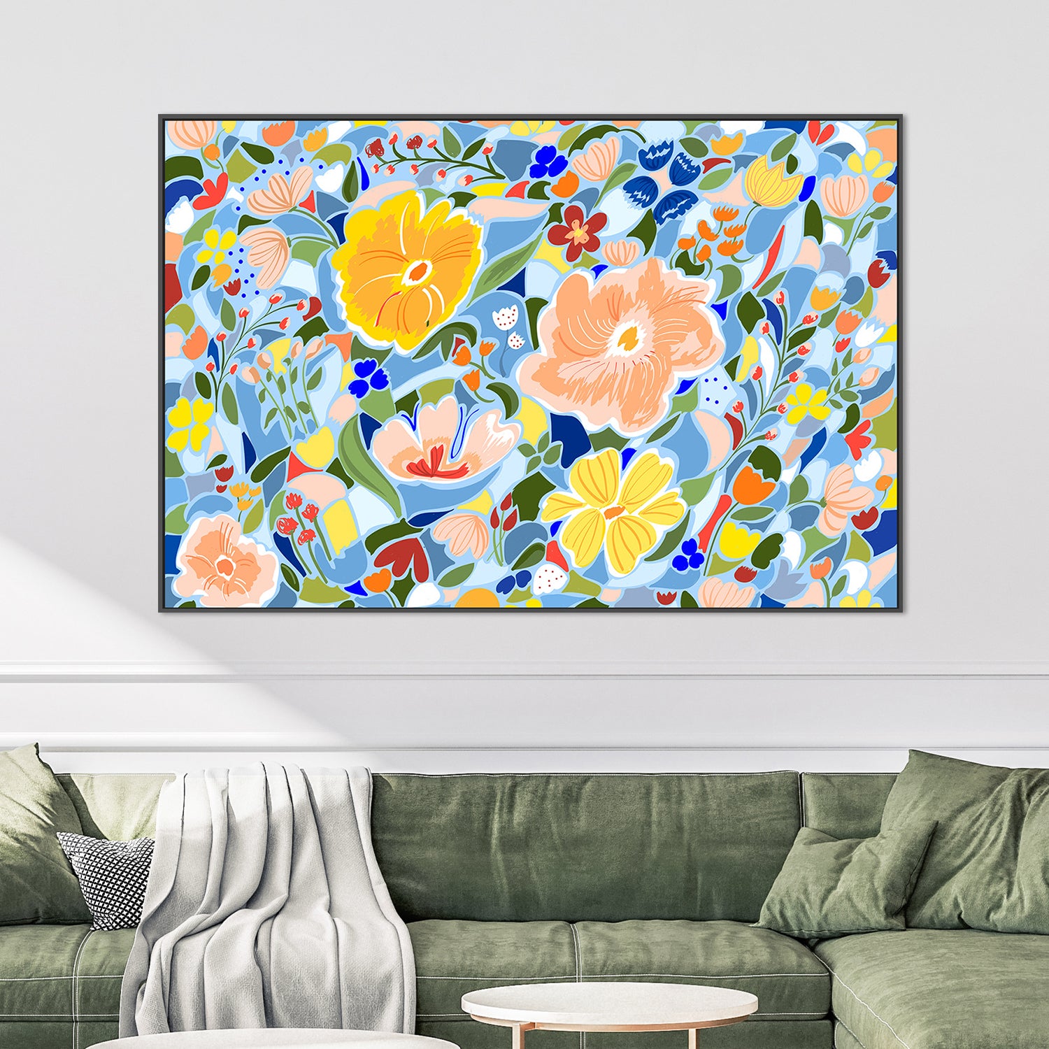wall-art-print-canvas-poster-framed-Summery Floral-7