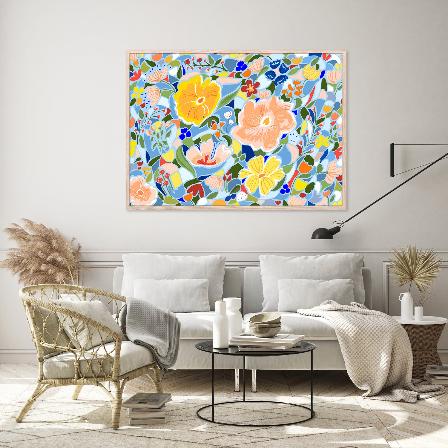 wall-art-print-canvas-poster-framed-Summery Floral-9