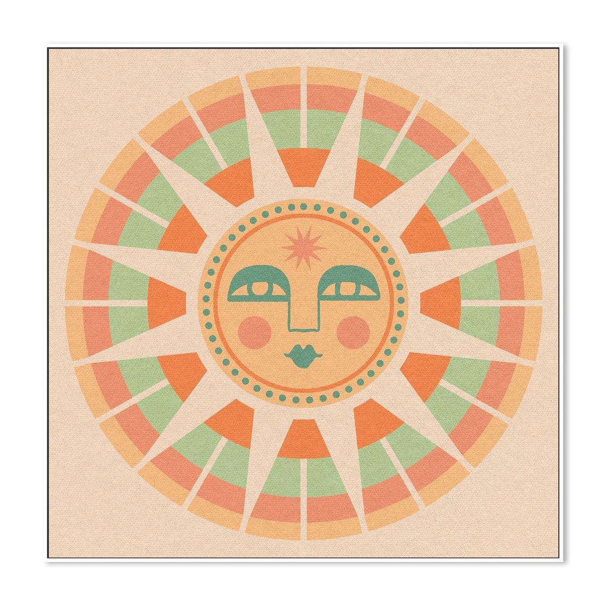 wall-art-print-canvas-poster-framed-Sun Face , By Cai & Jo-5