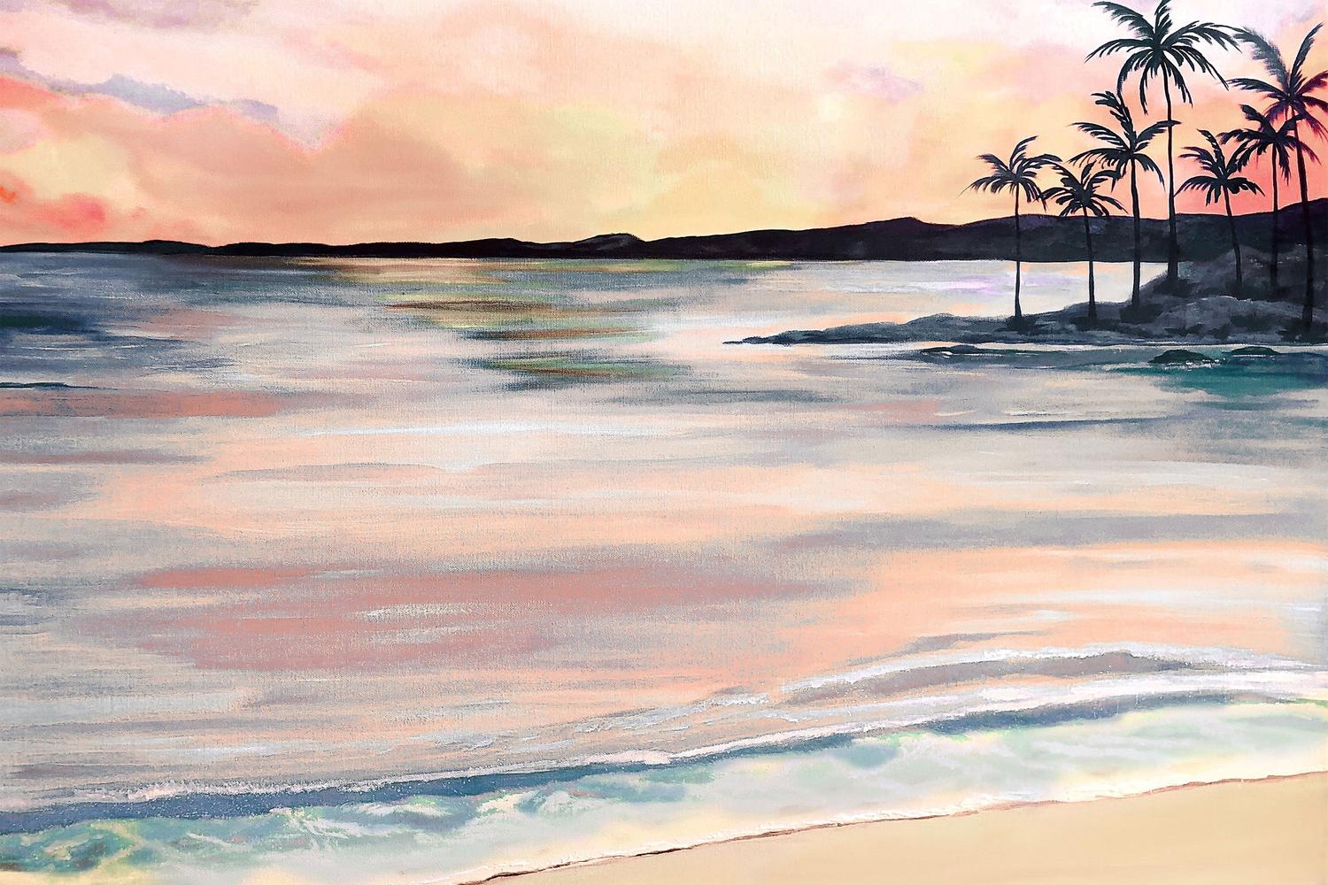 wall-art-print-canvas-poster-framed-Sun Kissed Beach-1