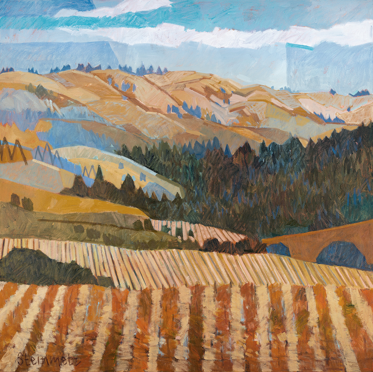 wall-art-print-canvas-poster-framed-Sunny Fall Ferment , By Liana Steinmetz-1