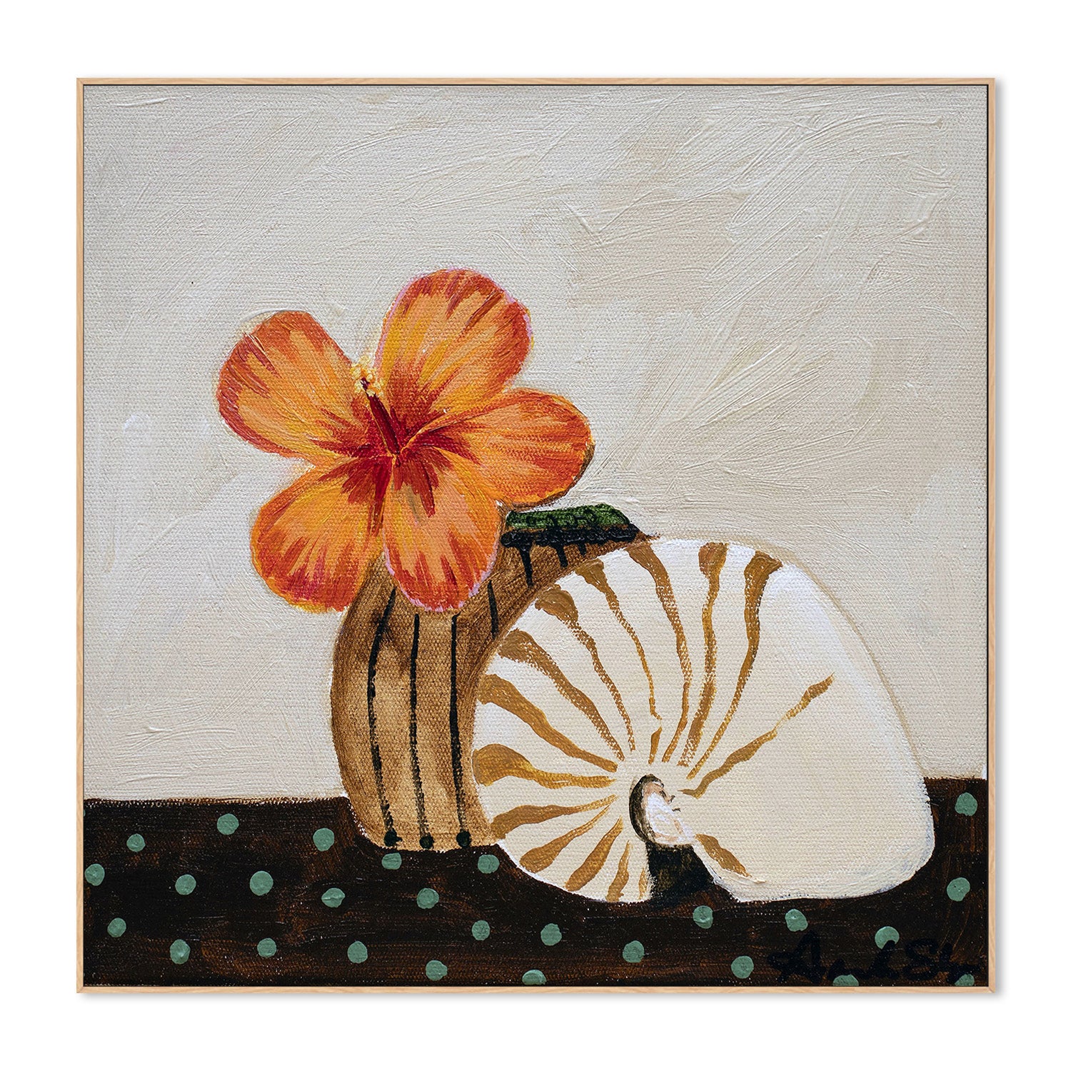 wall-art-print-canvas-poster-framed-Sunset Bloom, Hibiscus , By Amanda Skye-4