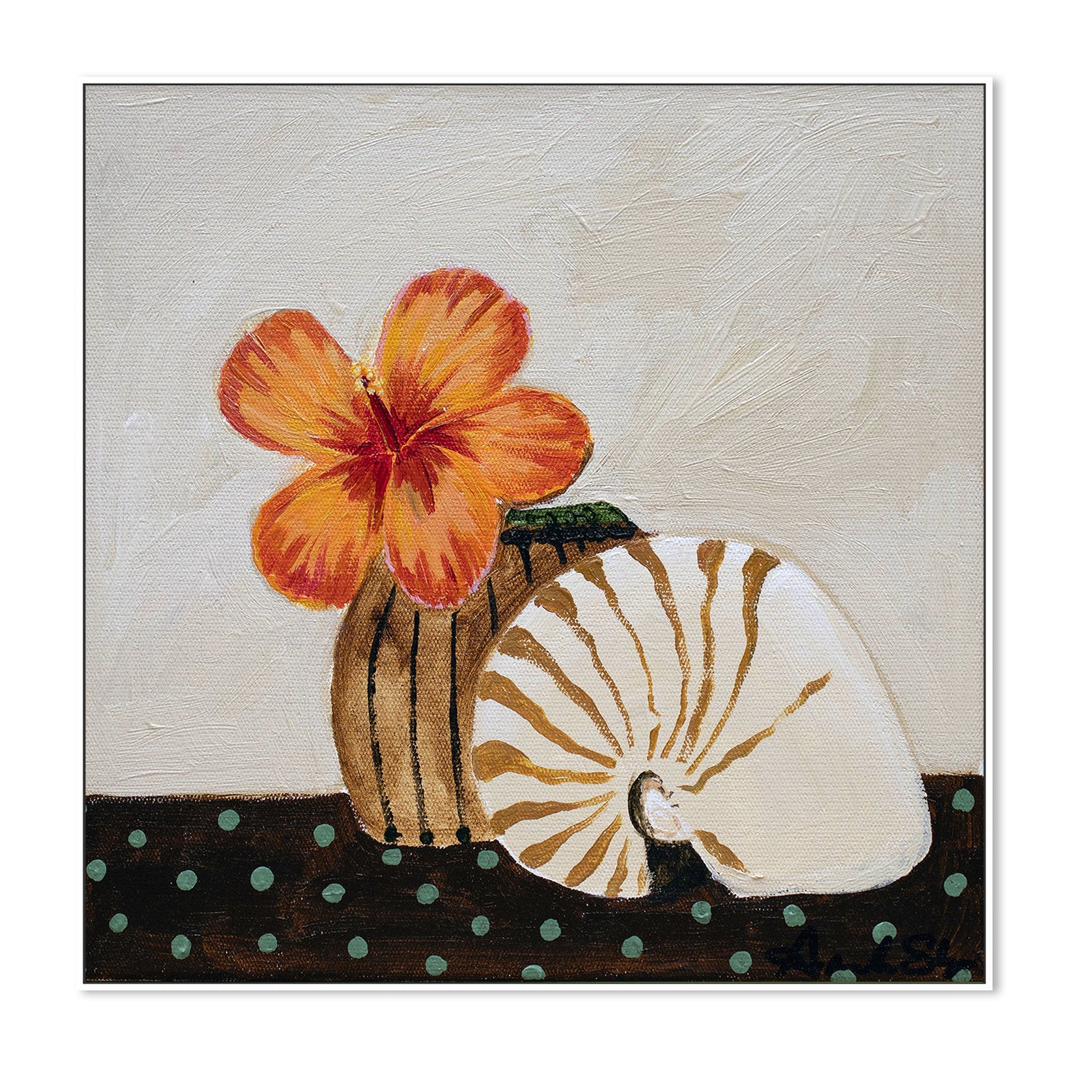 wall-art-print-canvas-poster-framed-Sunset Bloom, Hibiscus , By Amanda Skye-5