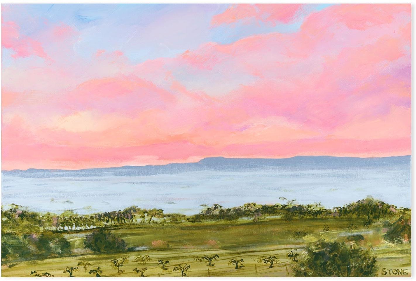 wall-art-print-canvas-poster-framed-Sunset Hinterland , By Belinda Stone-GIOIA-WALL-ART