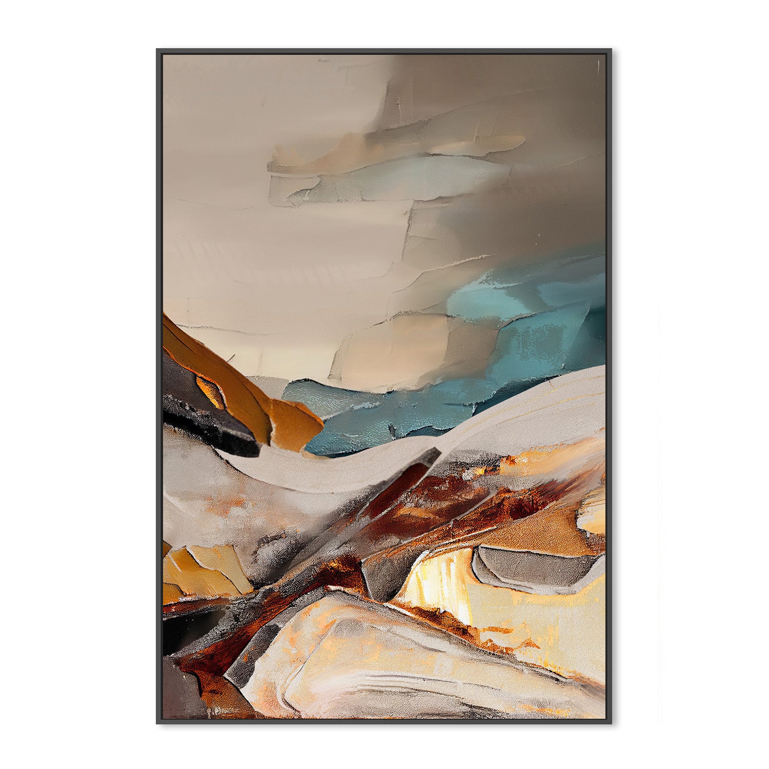 wall-art-print-canvas-poster-framed-Sunset Horizon Bliss-3