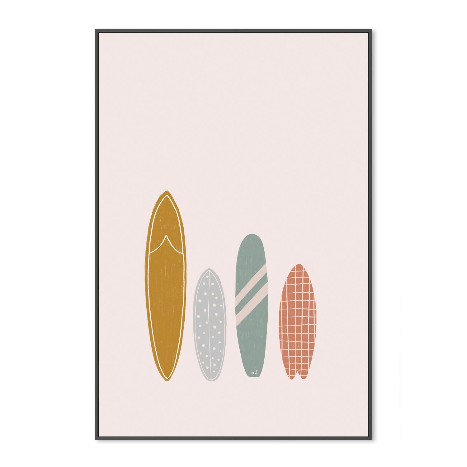 wall-art-print-canvas-poster-framed-Surfboards , By Menina Lisboa-3