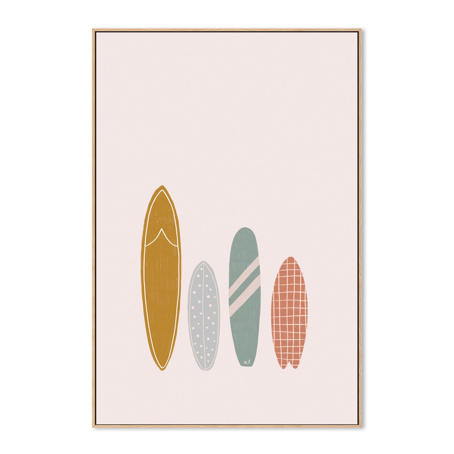 wall-art-print-canvas-poster-framed-Surfboards , By Menina Lisboa-4
