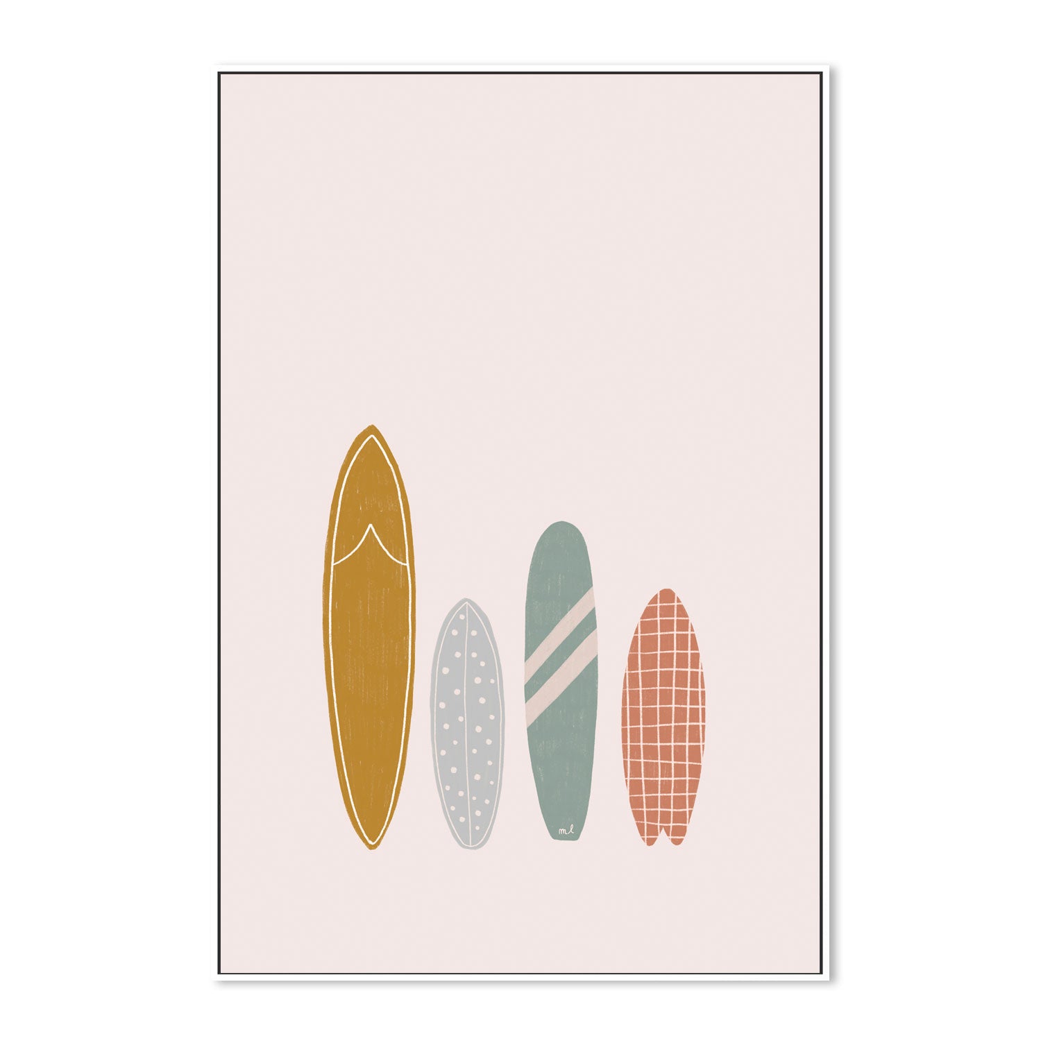 wall-art-print-canvas-poster-framed-Surfboards , By Menina Lisboa-5