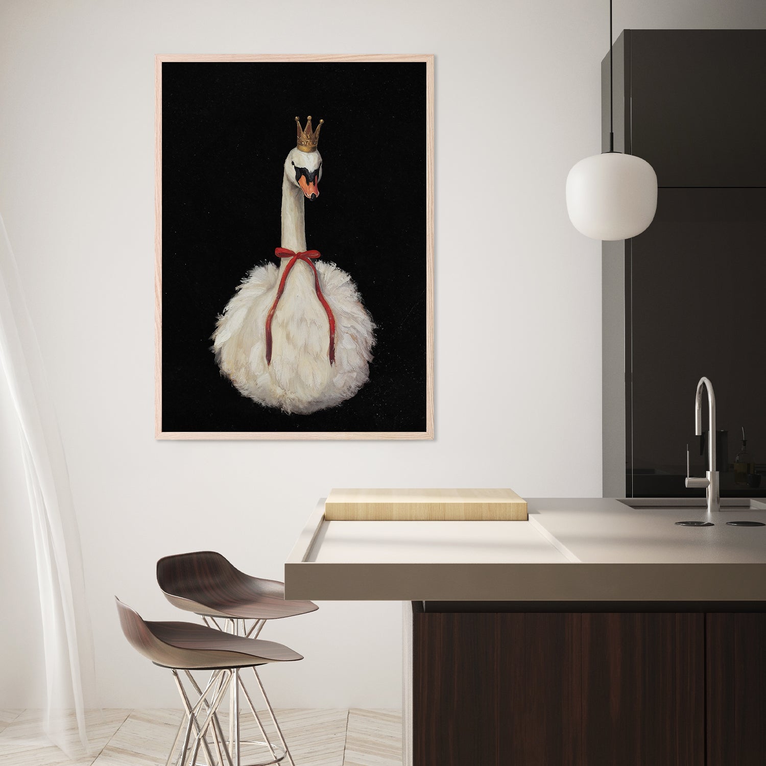 wall-art-print-canvas-poster-framed-Swan Bow-9