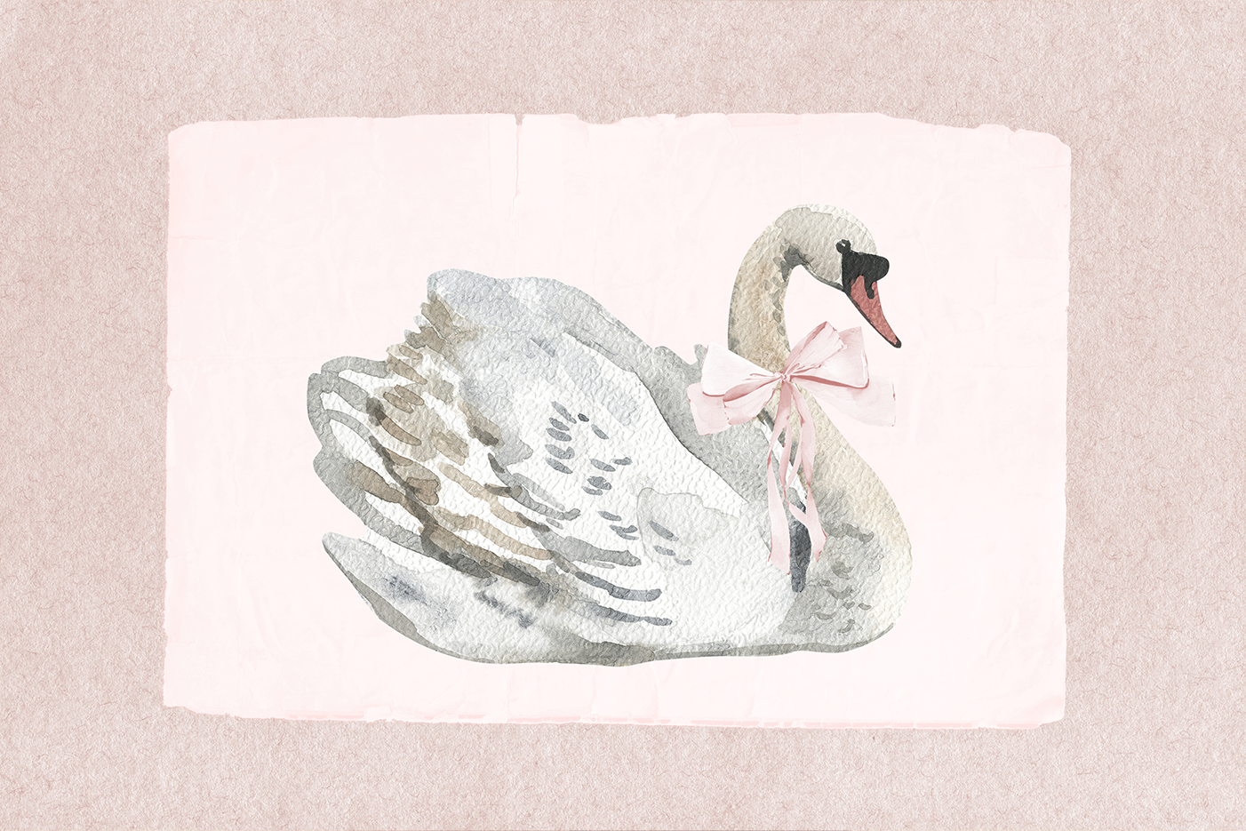 wall-art-print-canvas-poster-framed-Swan , By At Viv Home Prints-1