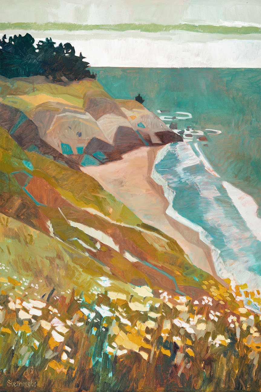 wall-art-print-canvas-poster-framed-Sweet Greens, Big Sur , By Liana Steinmetz-1