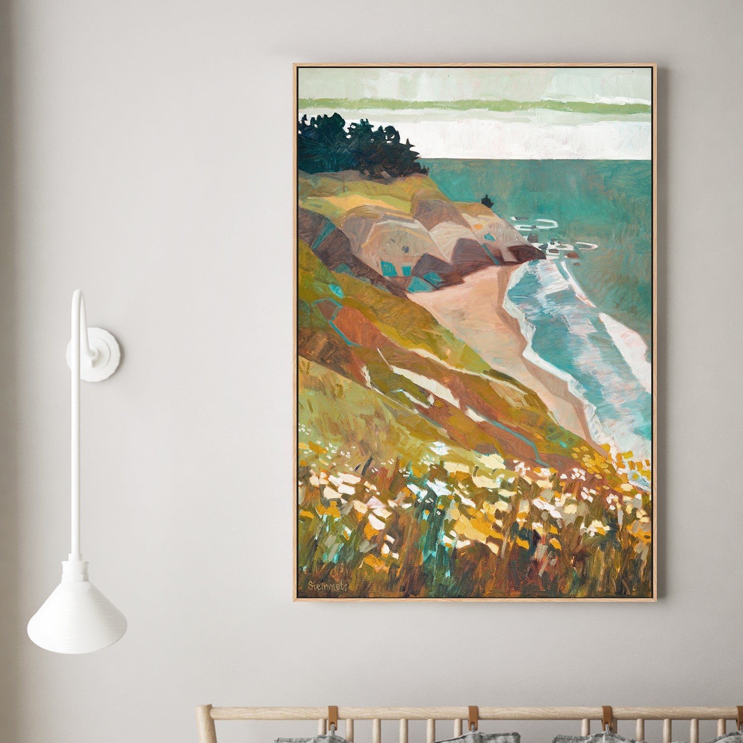 wall-art-print-canvas-poster-framed-Sweet Greens, Big Sur , By Liana Steinmetz-2