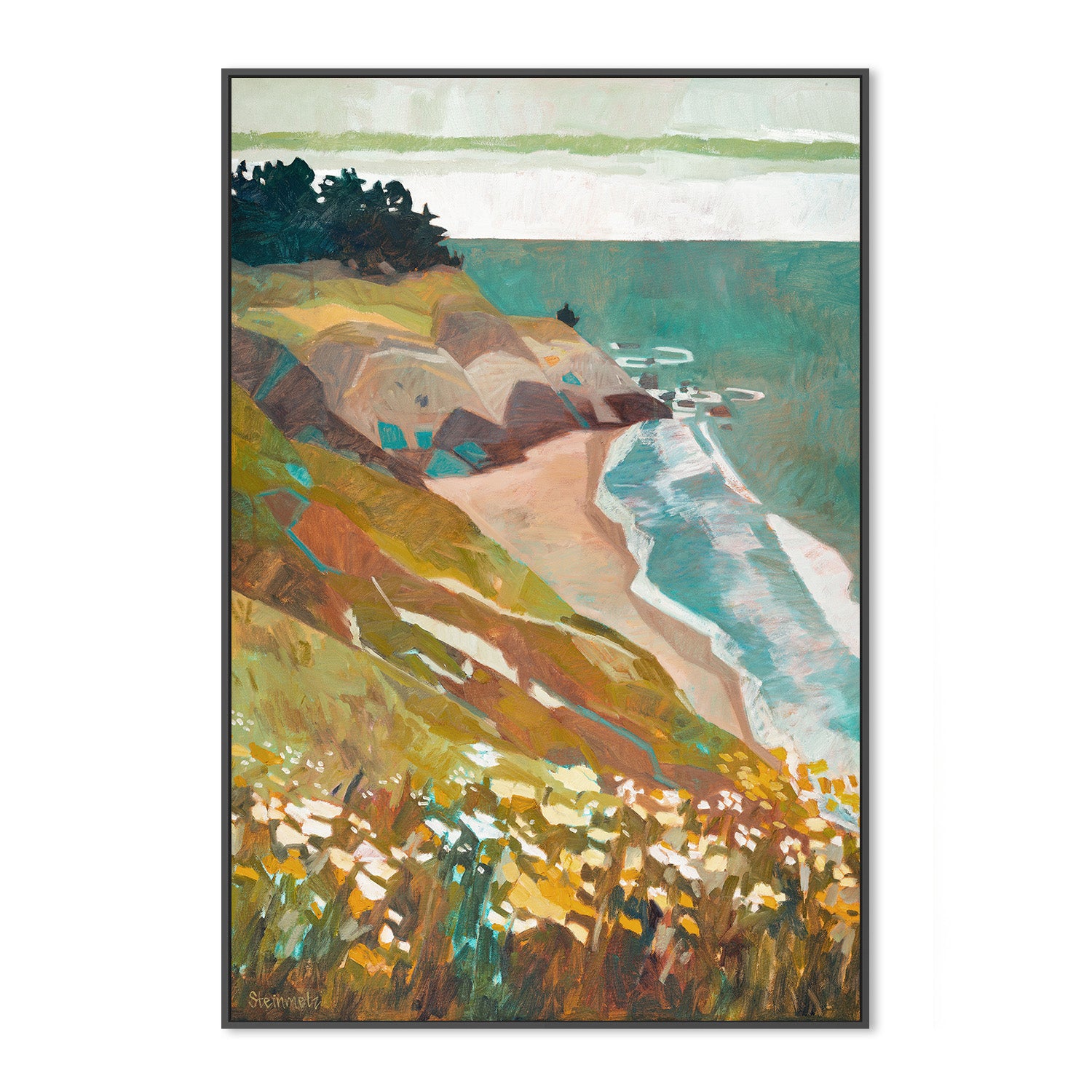 wall-art-print-canvas-poster-framed-Sweet Greens, Big Sur , By Liana Steinmetz-3