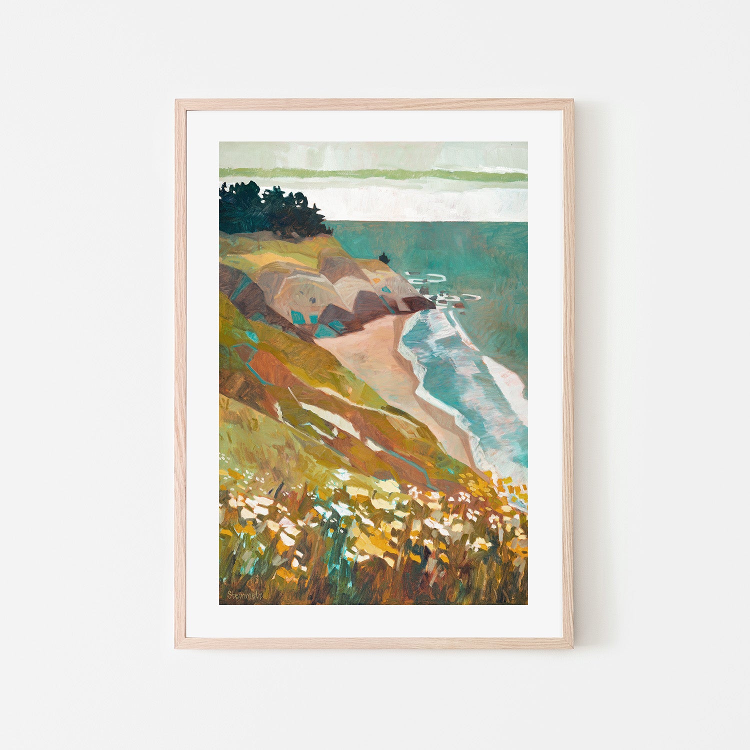 wall-art-print-canvas-poster-framed-Sweet Greens, Big Sur , By Liana Steinmetz-6