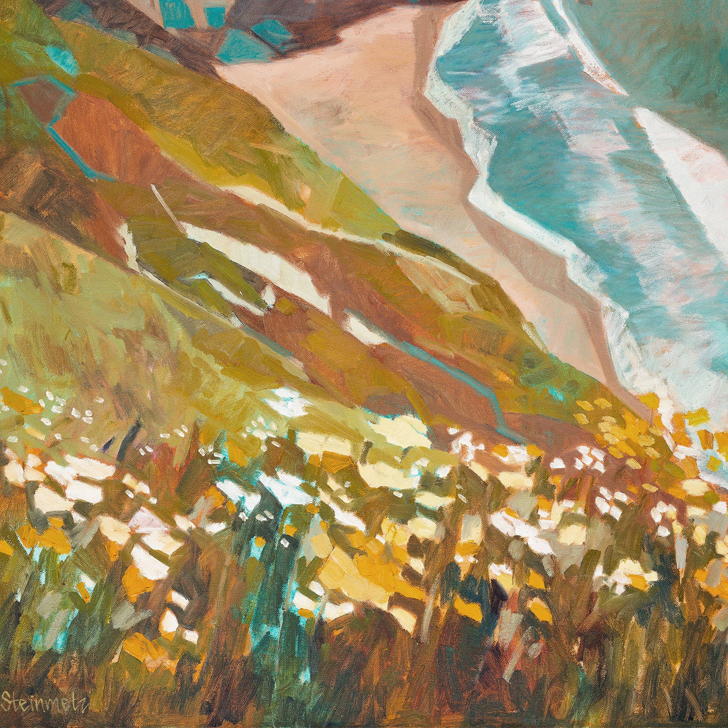 wall-art-print-canvas-poster-framed-Sweet Greens, Big Sur , By Liana Steinmetz-9